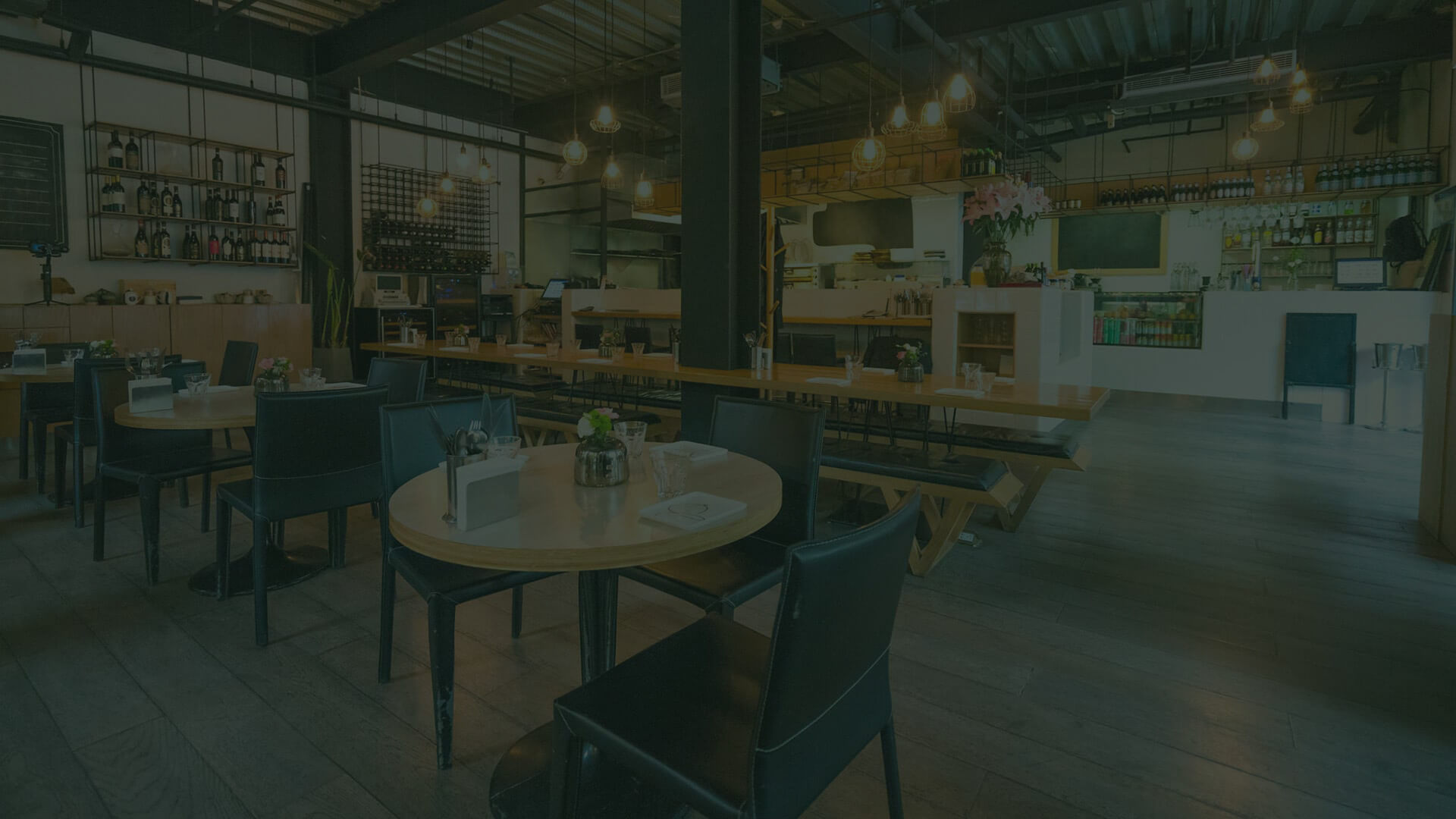 Interior of a restaurant 