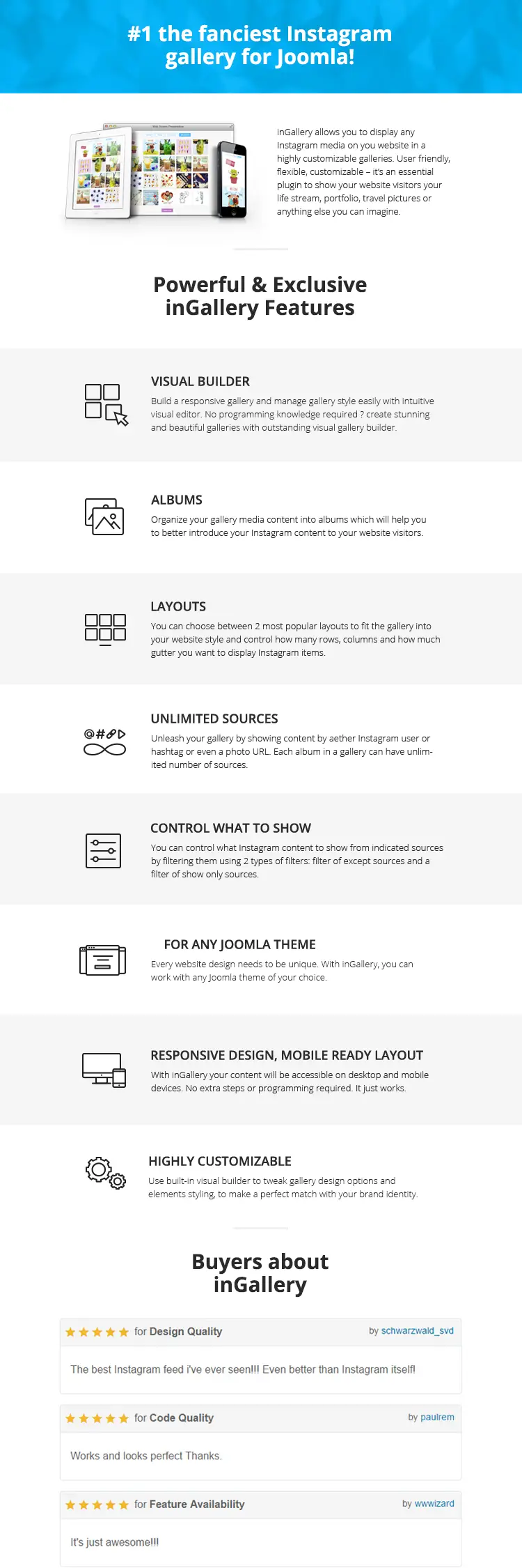 InGallery - The Fanciest Joomla Instagram Galleries